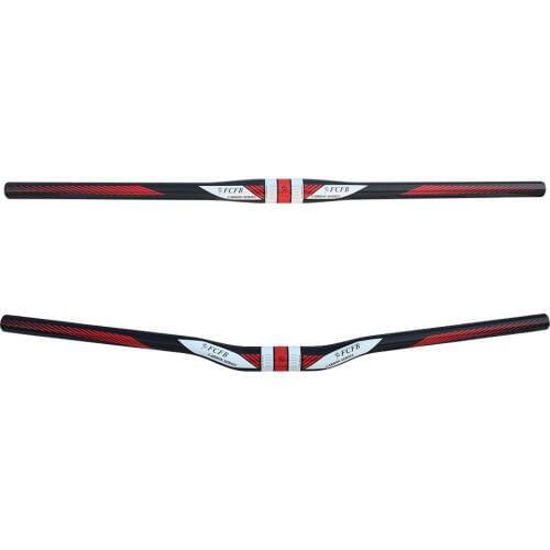 FCFB carbon handlebar red flat or rise mountion bike handlebar 31.8*600/620/640/660/680/700/720/740/760mm