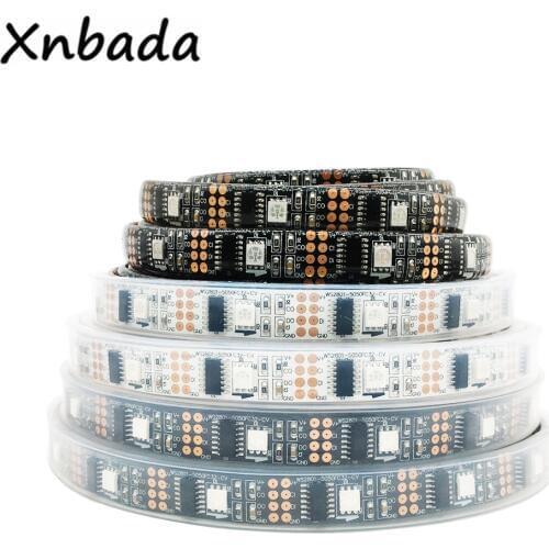 DC5V WS2801 Intelligent Led Strip SMD5050 32Led/m Individually Addressable Tape Full Dream Color Light IP30 IP65 IP67