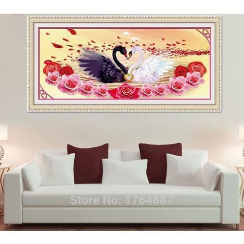 Arts and Crafts 5D Diy Diamond Embroidery 2 a Swan Wreath Rose Diamond Painting Cross Stitch Rubiks cube drill Mosaic Picture