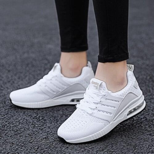 New Unisex Sneakers Men Running Shoes Women Sport Air Cushion Walking Shoes Breathable Light Comfortable Trainers Big Size 36-44