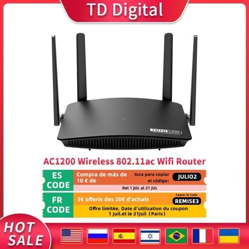 TOTOLINK A720R Wireless Router 2.4G&5G Dual Band Wifi Repeater 802.11ac Roteador Support IPTV,QOS,App Control