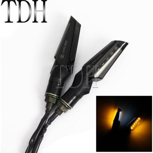 Motorcycle Turn Signal Light Brake Lamp Waterproof Amber&Blue Indicator Flasher Lamp Universal For Yamaha Kawaski Suzuki Honda