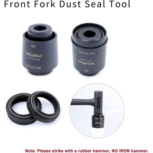 Mountain Road Bike Front Fork Bicycle Dust Seal Installation Tool Kit for Fox Rockshox 32/34/35/36/mm Pipe Diameter