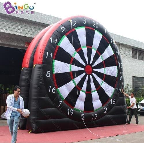 2 sticky sides inflatable football dart games / 5M double sides sticky soccer dart shooting target -toy