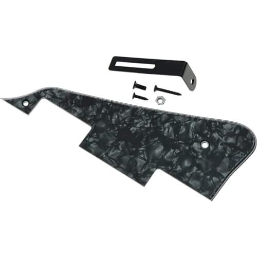 Black Pearl LP Guitar Pickguard with Black Bracket for Epiphone Les Paul