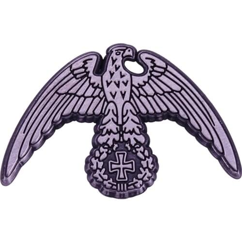 WWII German Military Cross Eagle Brooch Cap Cockade Rare Replica