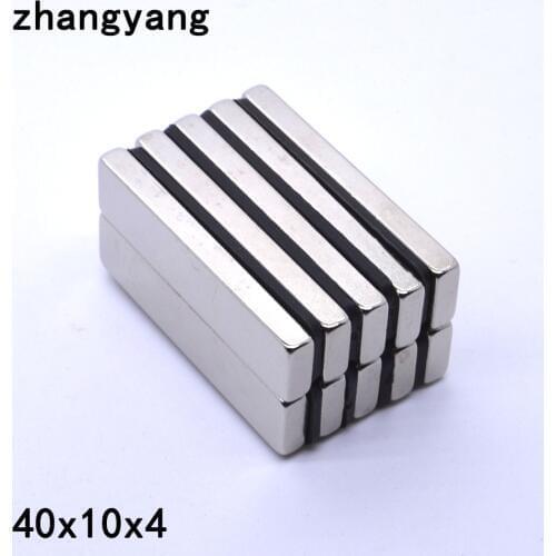 2/5/10/20/50Pcs 40x10x4 Neodymium Magnet 40mm x 10mm x 4mm N35 NdFeB Round Super Powerful Strong Permanent Magnetic imanes