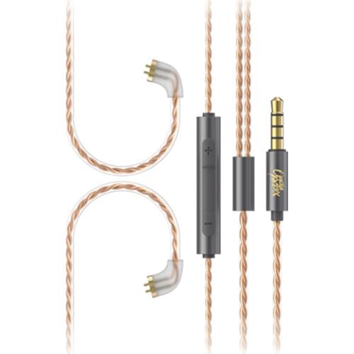 OF OM1 5N OFC Cable Dedicated 2PIN Upgrade Cable use for OM1 Whizzer HE03 with mic Cord Applies Original Headphones