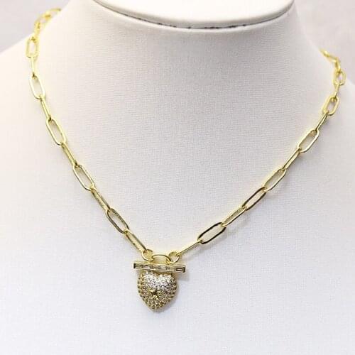 4 Strand Zircon Pendant necklace New design Punk chain jewelry accessories for women necklace for women New design 9681