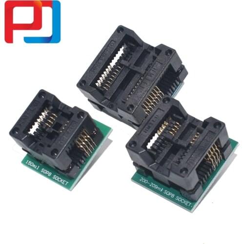 SOP16 to DIP8 Wide-body Seat Wide 50mil 200-209mil 300mil Programmer PULAR SOP8 Adapter Socket for EZP2010 EZP2013 CH341A
