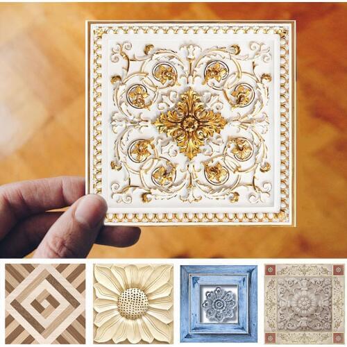 Floor Sticker For Living Room Self-Adhesive Diagonal Floor Tile Seam Stickers Marble DIY Waterproof 3D Wall Stickers