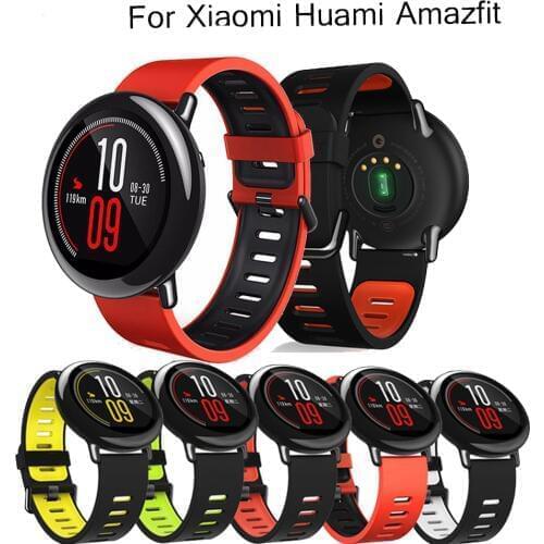 For amazfit acessorios Silicone Wrist Strap for Xiaomi Huami Amazfit PACE stratos 2 2S Watch Replacement Band Smartwatch correa