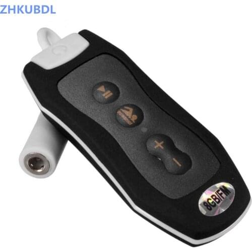 ZHKUBDL Sport Waterproof MP3 Player 4GB 8GB for FM Radio Headphones Mini Clip MP3 Music Player Swimming Diving