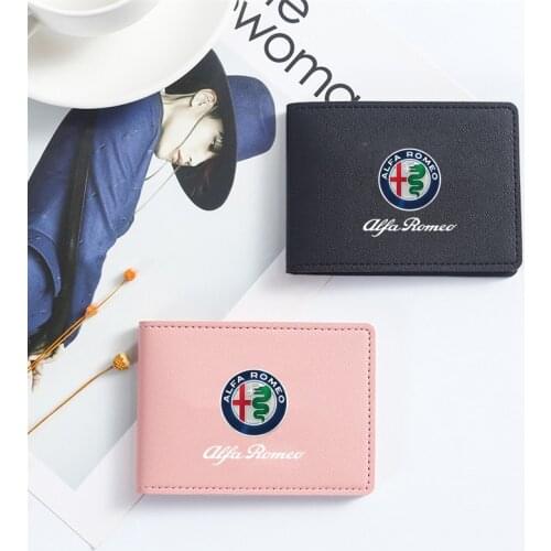 Driver License Cover Pu Leather Car Driving Documents Credit Card Holder For alfa romeo 159 147 156 giulietta 147 159 mito
