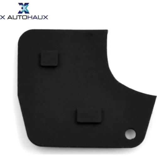 X AUTOHAUX 2 Buttons Remote Fob Key Shell Case Insert Rubber Keypad Replacement For Toyota