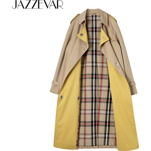 Top Quality 2021 New Autumn High Fashion Street Womens Khaki Outerwear Female Waterproof The Long Waterloo Heritage Trench Coat