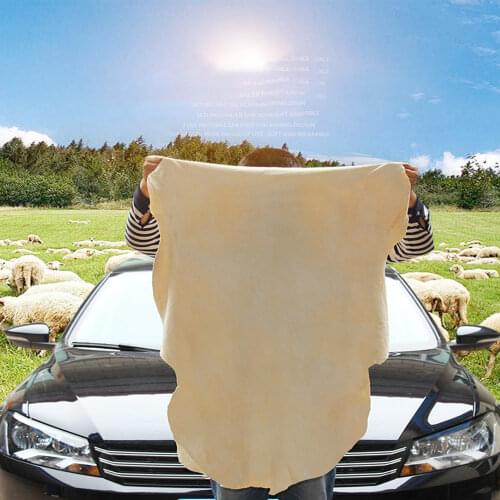 1Pcs Universal Car Care Extra Large Car Motorcycle Cleaning Chamois 30X 60Cm Approx Free Shape Cleaning Genuine Leather Cloth