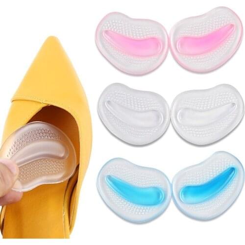 2PCS/pair Silicone Forefoot Pads Orthotic Arch Support Shoe Patch Insoles Inserts Massager High Heels Anti-Slip Pain Relief