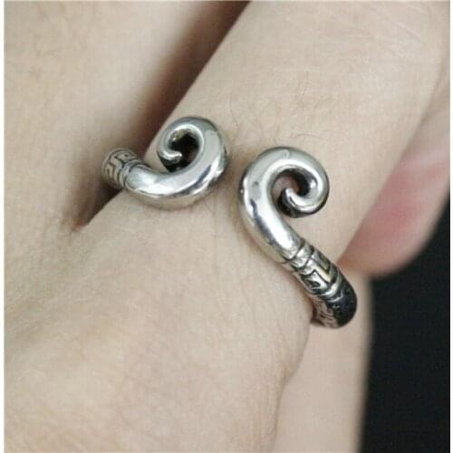 2016 Real Polishing Headband Monkey King Ring 316L Stainless Steel Jewelry Fashion Biker Ring