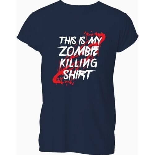 2019 Summer Fashion Men O-Neck T Shirt This Is My Zombie Killing Shirt Funny Gamer Nerd Geek T Shirt Tshirt Mens Womens