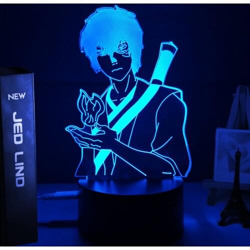 Acrylic 3d Lamp Avatar The Last Airbender Nightlight for Kids Child Room Decor The Legend of Aang Appa Figure Table Night Light