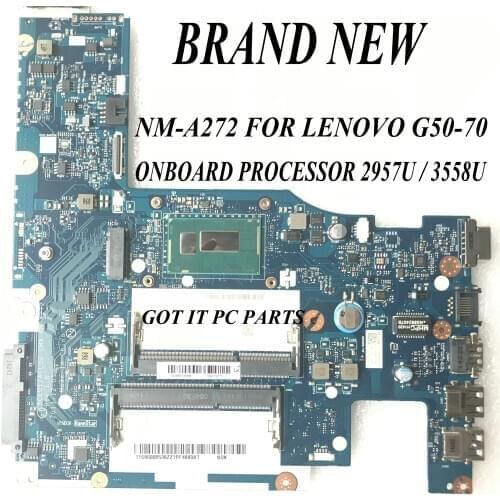 FAST SHIPPING.BRAND NEW ,ACLU1/ ACLU2 UMA NM-A272 G50-70 LAPTOP MOTHERBOARD FOR LENOVO G50-70 / Z50-70 ,PROCESSOR 3558U / 2957u