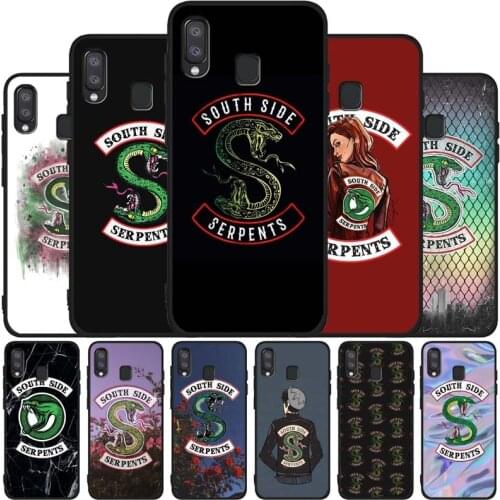 Riverdale south side serpents black phone Case For Samsung A10 20 30 40 50 30S 50S 60 70 M10 M30S M40 A31 51 71 A20E A10E A21S