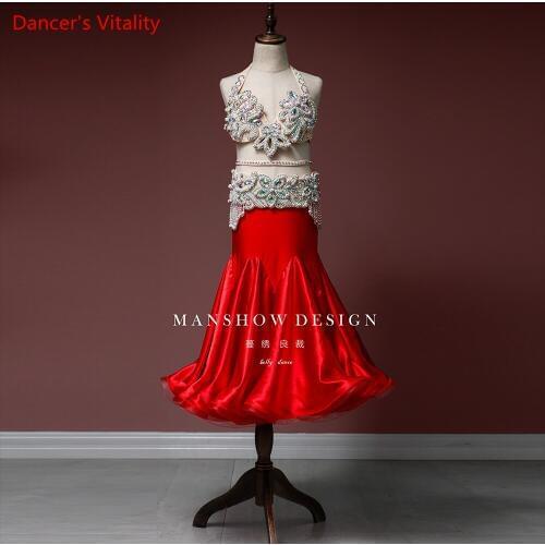 Belly Dance Costume New Set Oriental Dance Heavy Embroidery Long Skirt Professional Customization Clothing Costume Summer