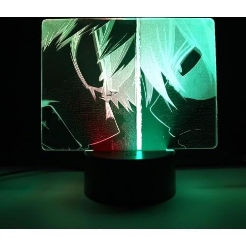 Two-Color Series Two Face Off 3D LED Lamp Anime Figure Acrylic Light Guide Plate Home Deco for Children Festival Birthday Gifts