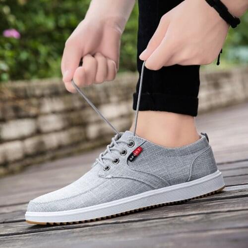 Sneakers men shoes 2021 fashion lace-up casual shoes men sneakers flat with solid man footwear canvas man shoes Zapatos Hombre
