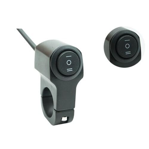 Motorcycle Modified Aluminum Alloy Switch Headlight Spotlight Steering Two-Way Dual-Control Switch Leading Three-Wire