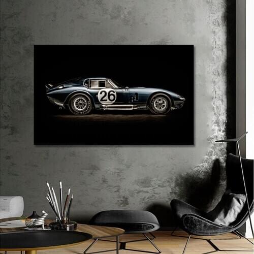 Muscle Ford GT 40 Sport Racing Car Poster Painting Canvas Print Nordic Home Decor Wall Art Picture For Living Room Frameless