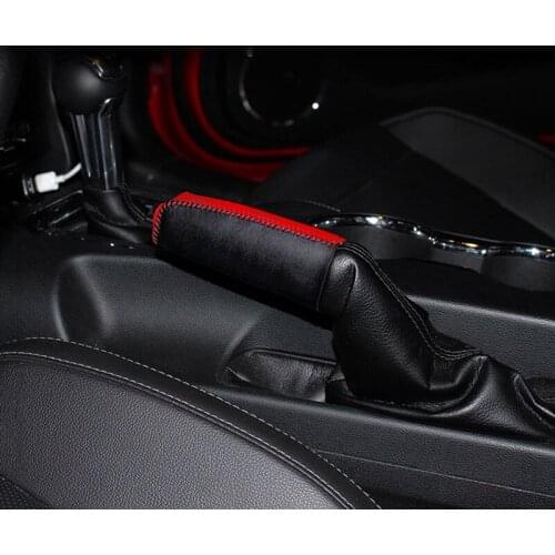 Car hand-sewn handbrake cover For 15-20 Ford Mustang modified interior decoration Accessories