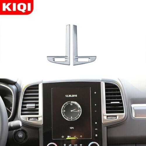 Stainless Steel Car Air Vent Adjustment Knob Cover Trim Sticker For Renault Koleos Samsung QM6 2016 - 2020