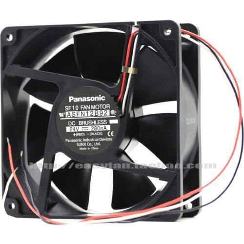 NEW FOR Panasonic 12038 12CM double ball bearing ASFAN12B92 24V 280mA cooling fan