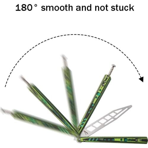 New Arrival TheOne Butterfly Knife Folding Knife Fancy Training 3Cr13 Blade G10 Handle 180° Smooth And Not Stuck Knife