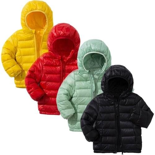 Autumn Winter Kids Down Jackets Girls Outerwear Children Boy Girl Warm Down Coats Hooded Coat Teenage Parkas Outerwear Clothes