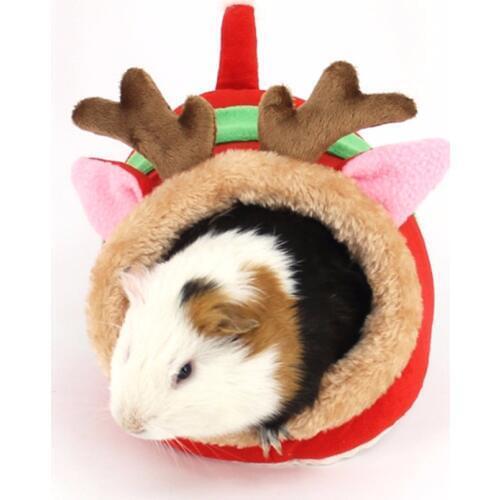 S L Size Giraffe Pig Elk Shape Small Pet House Soft Fleece Rabbit Hamster Sleeping Bed Bag Winter Warm Puppy Dog Cat Animal Cage