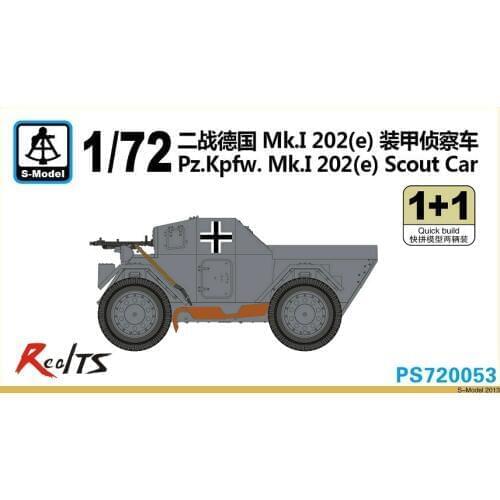 S-model 1/72 PS720053 Pz.Kpfw.Mk.I 202(e) Scout Car Plastic model kit