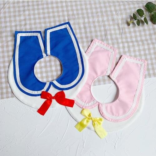 Ins Korean version of autumn and winter thickening female treasure bib baby saliva towel bib petal wild fashion saliva pocket 0