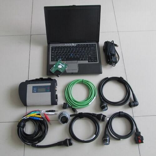 Super mb star diagnosis sd c4 connect with hdd software 2020.12 dts-epc-wis-das installed well in d630 laptop 4g pc ready to use