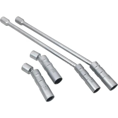 Universal 14mm 16mm Point Remover Wrench Magnetic Spark Plug Sleeve Socket Car Removal Tool 12 Angle Thin Wall 3/8" Drive