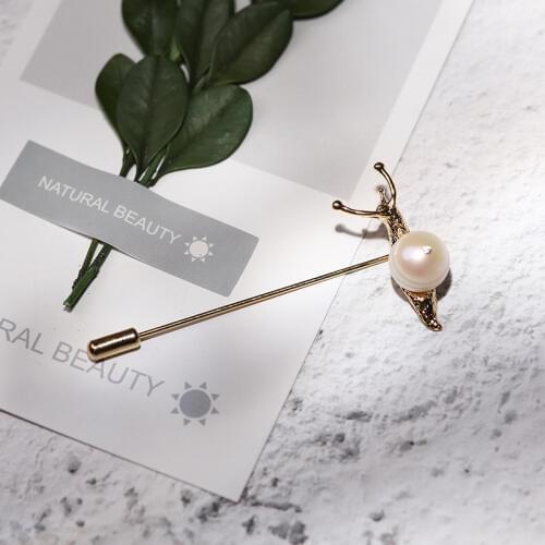 Vanssey White Brooches For Clothes