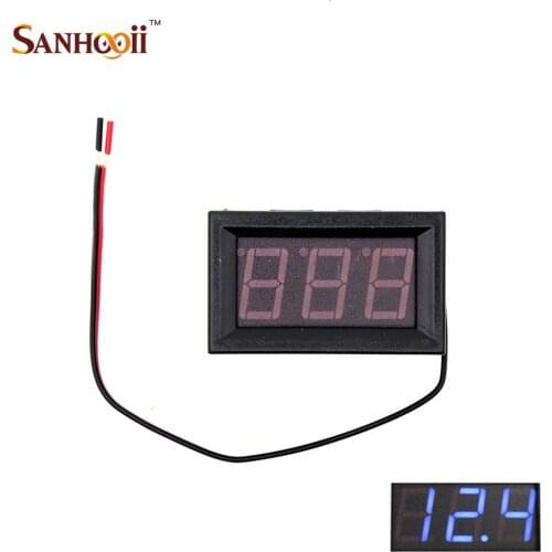 High Precision Blue LED Digital Voltmeter DC5.00-30.0V Volt Gauge Electrical tools