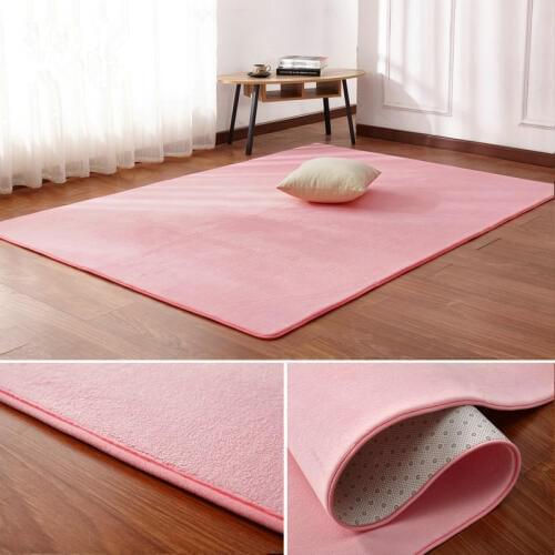 High quality short-haired coral velvet carpet bedroom floor mat living room cushion coffee table blanket rug
