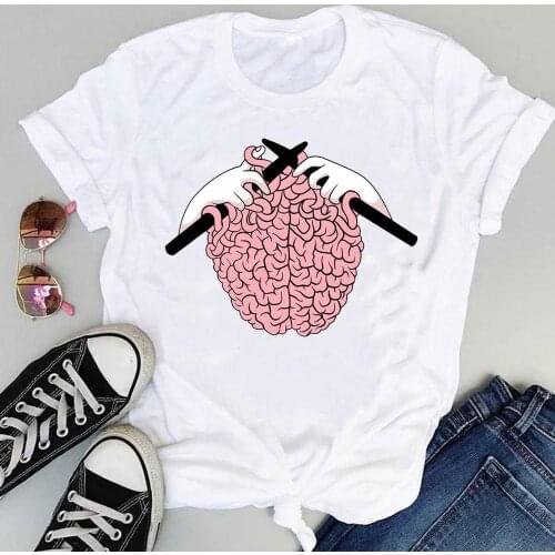 Women Cartoon 90s Fashion Funny Trend Style Ladies Print Graphic Summer Short Sleeve Female Clothes Tops Tees Tshirt T-Shirt