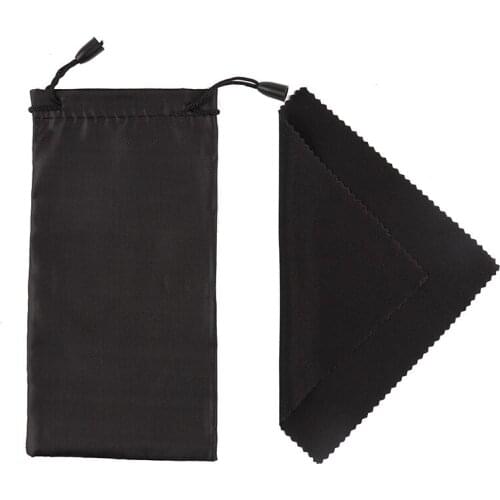 100pcs/set Dustproof Glasses Bag Glasses Cleaner Glasses Cleaning Cloth for Lens Phone Screen Cleaning Wipes Cloth Bag