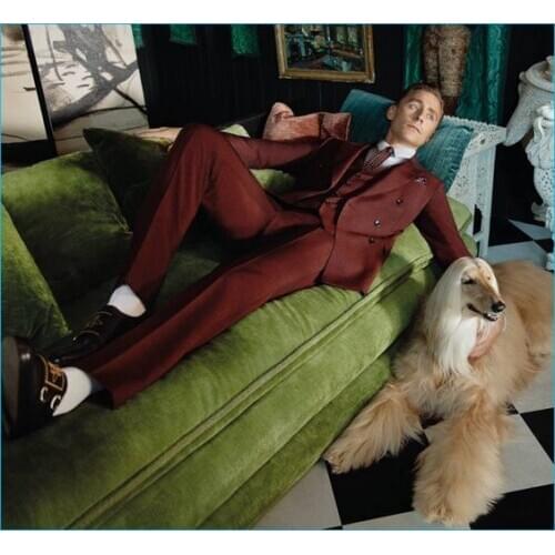 2017 Latest Coat Pant Designs Burgundy Tuxedo Prom Men Suit Slim Fit Skinny 3 Piece Custom Suits Groom Blazer Terno Masuclino 05