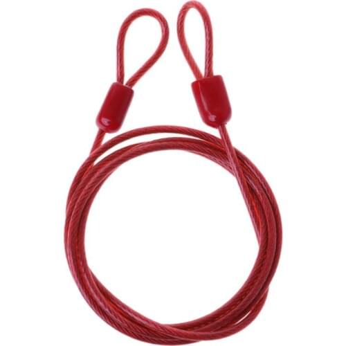 2021 New Bicycle Lock Steel Wire Cable 1m Safety Loop Cycling Bike Protector Anti Theft