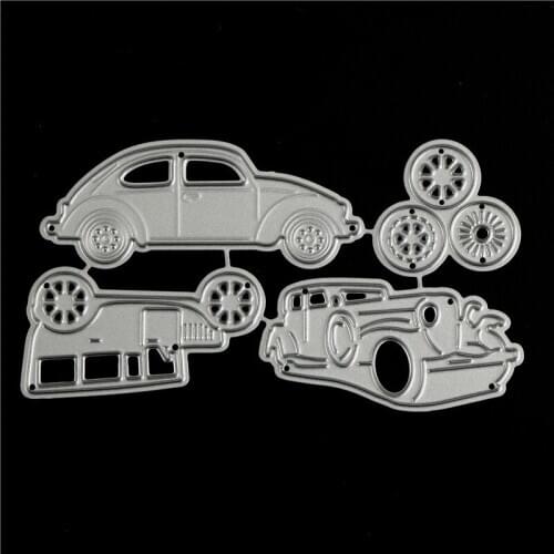 4pcs Classic Cars Metal Cutting Dies For DIY Scrapbooking Album Paper Cards